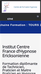 Mobile Screenshot of centre-formation-hypnose.fr